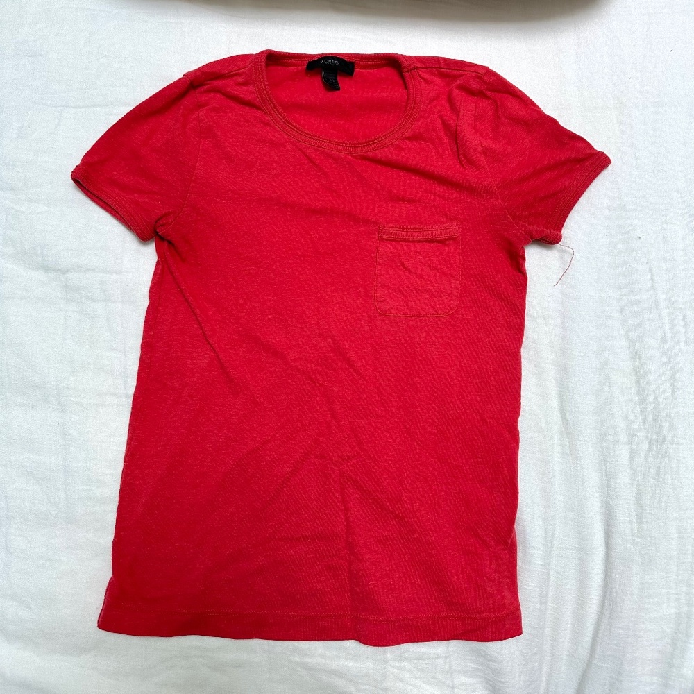 JCREW red preppy cute t-shirt!
